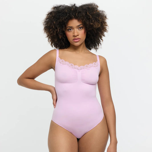 Lace Bodysuit Sculpting Shapewear with Briefs
