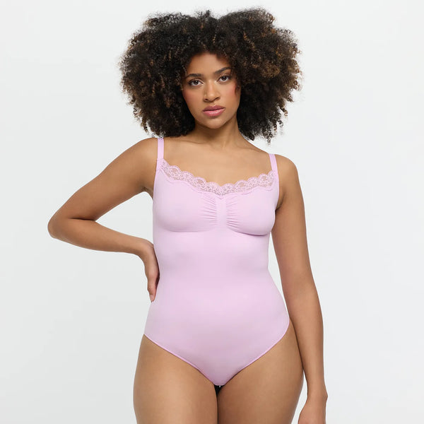 Lace Bodysuit Sculpting Shapewear with Briefs
