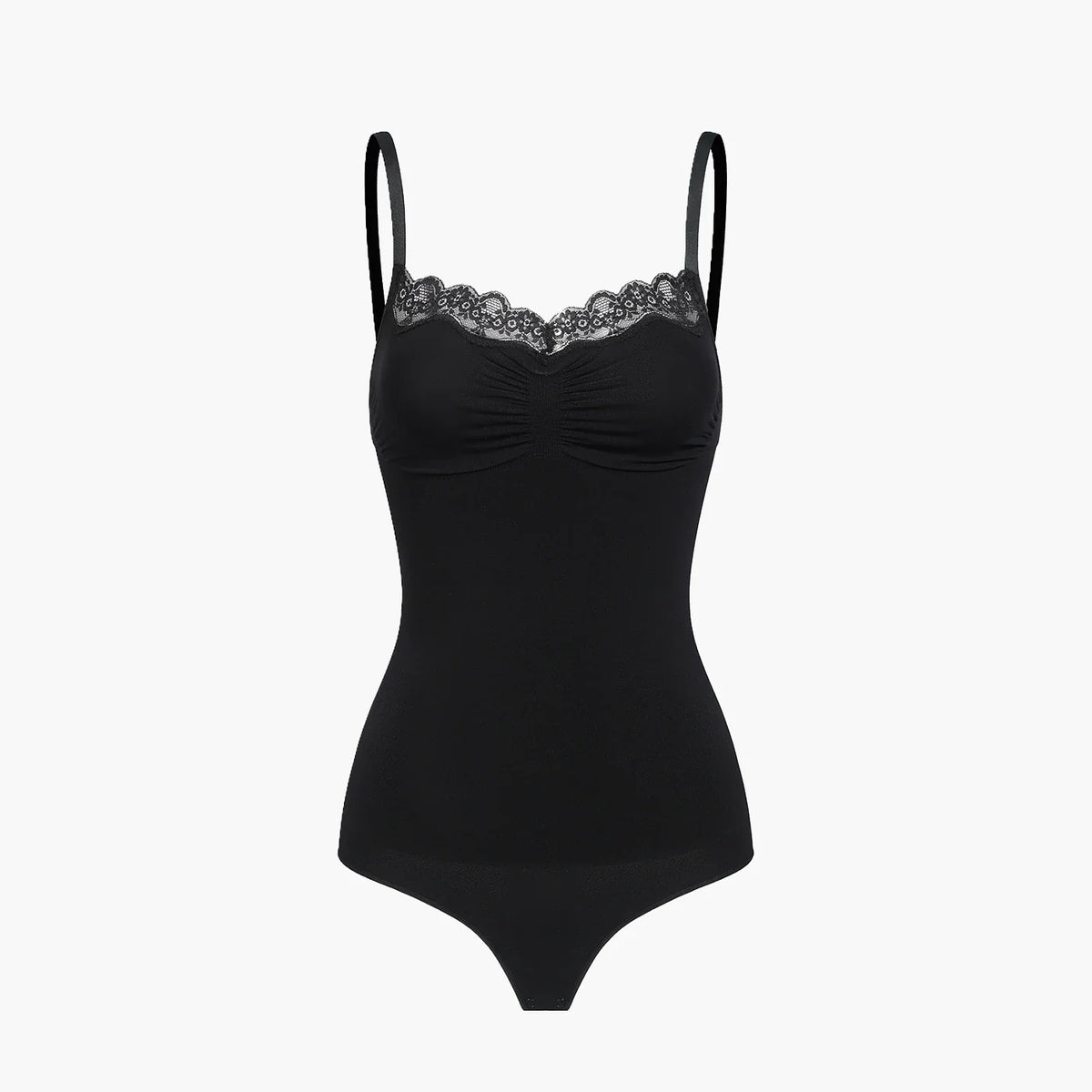 Lace Bodysuit Sculpting Shapewear with Thong