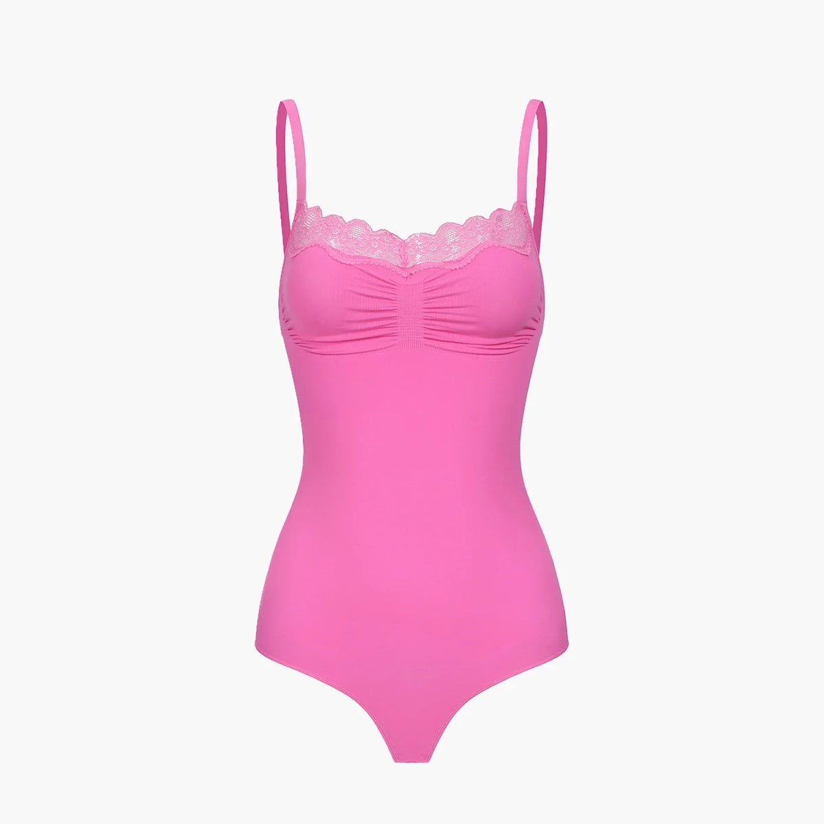 Lace Bodysuit Sculpting Shapewear with Thong