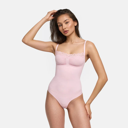Lace Bodysuit Sculpting Shapewear with Briefs
