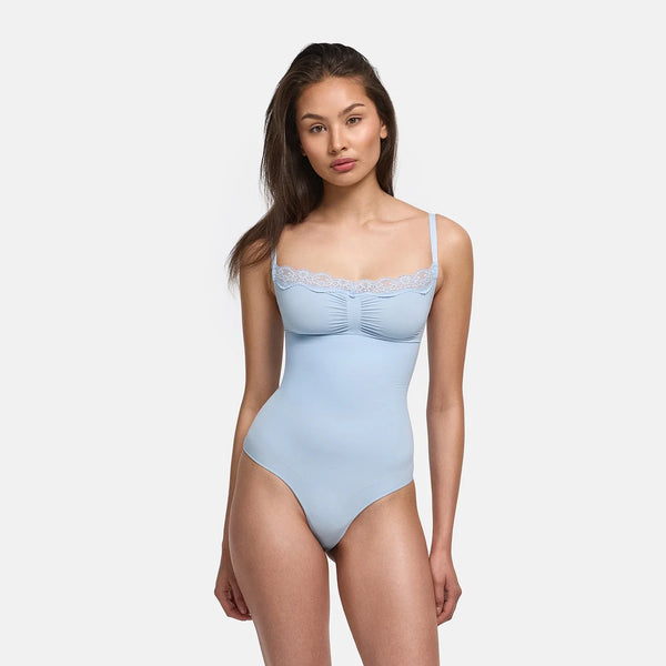 Lace Bodysuit Sculpting Shapewear with Briefs