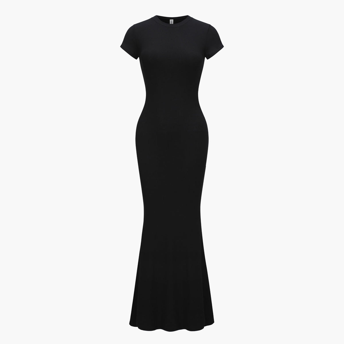 Ribbed T-shirt maxi dress