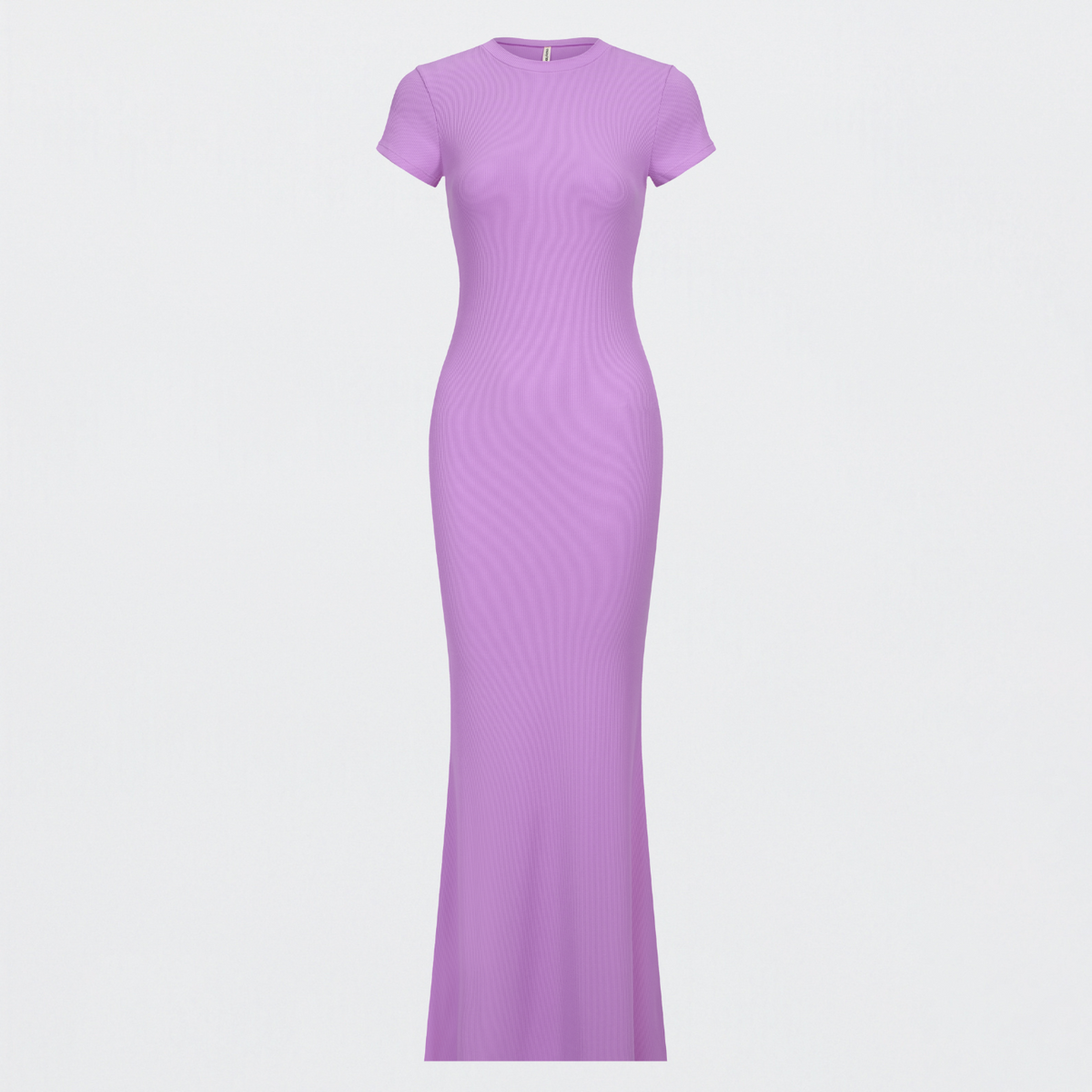 Ribbed T-shirt maxi dress