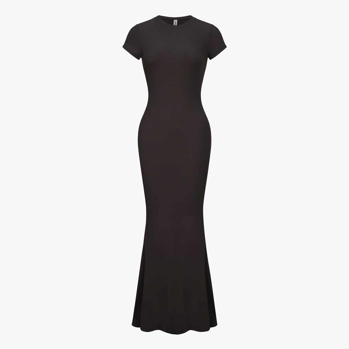 Ribbed T-shirt maxi dress