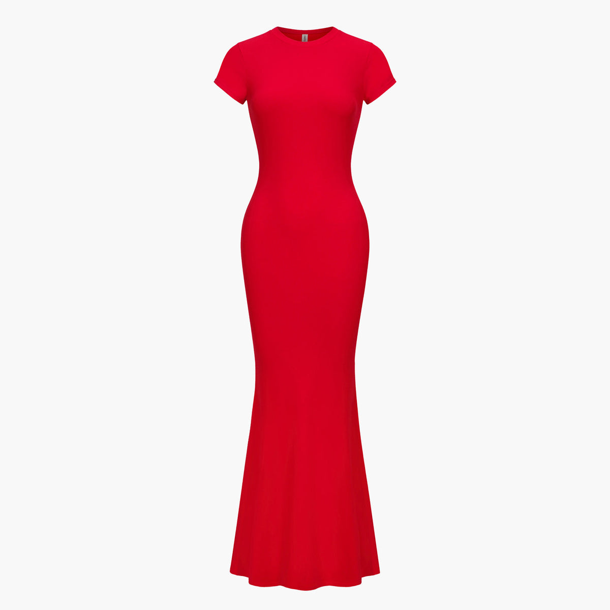 Ribbed T-shirt maxi dress