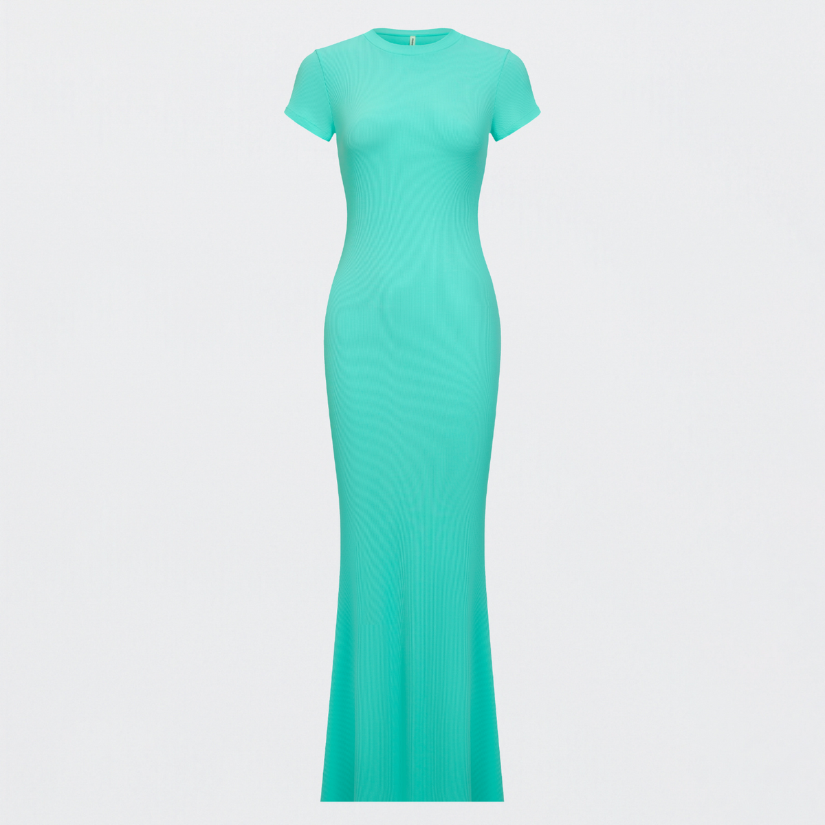 Ribbed T-shirt maxi dress