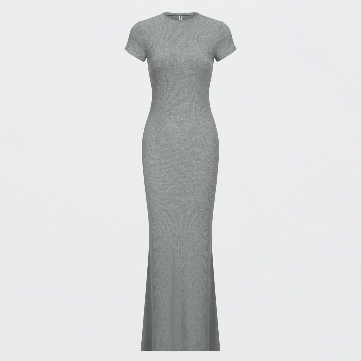 Ribbed T-shirt maxi dress