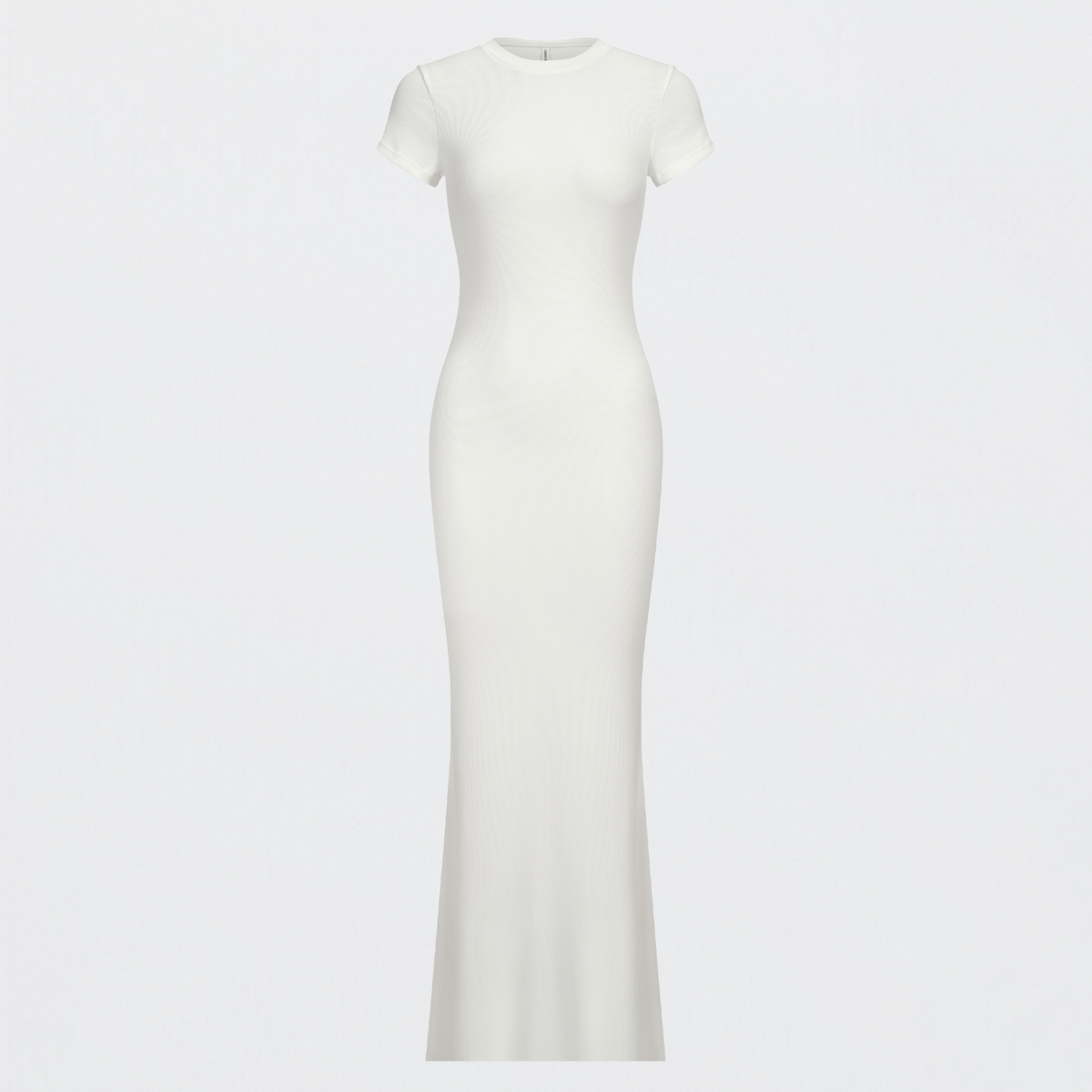 Ribbed T-shirt maxi dress