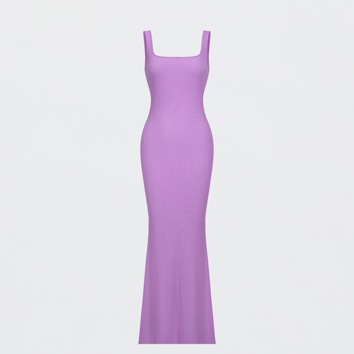 Ribbed tank top maxi dress