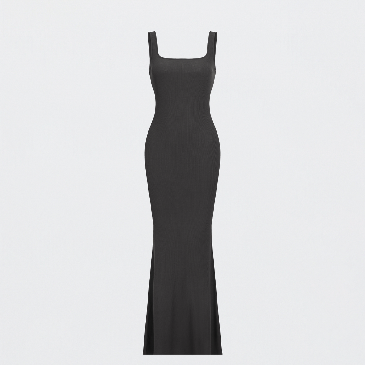 Ribbed tank top maxi dress