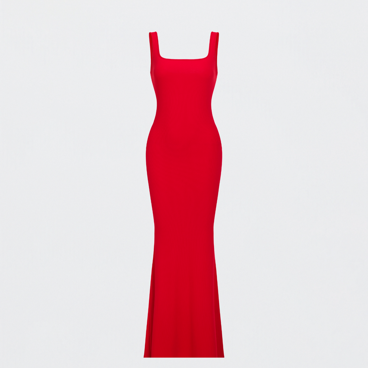 Ribbed tank top maxi dress
