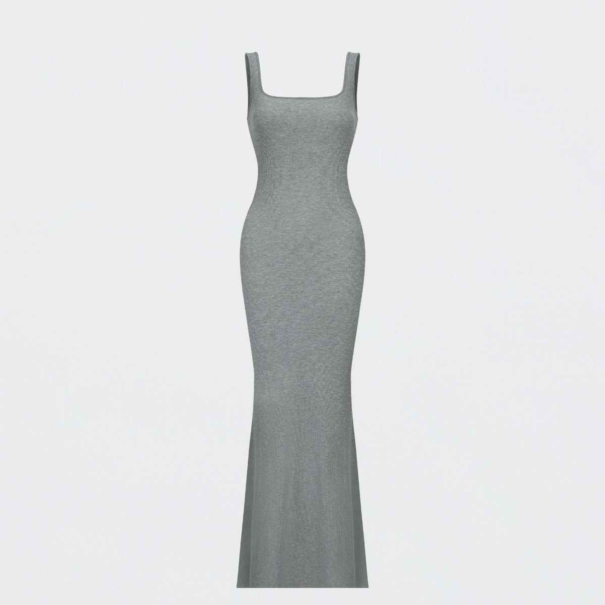 Ribbed tank top maxi dress