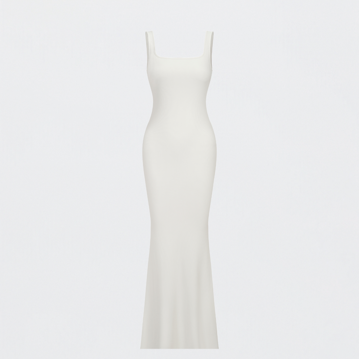 Ribbed tank top maxi dress