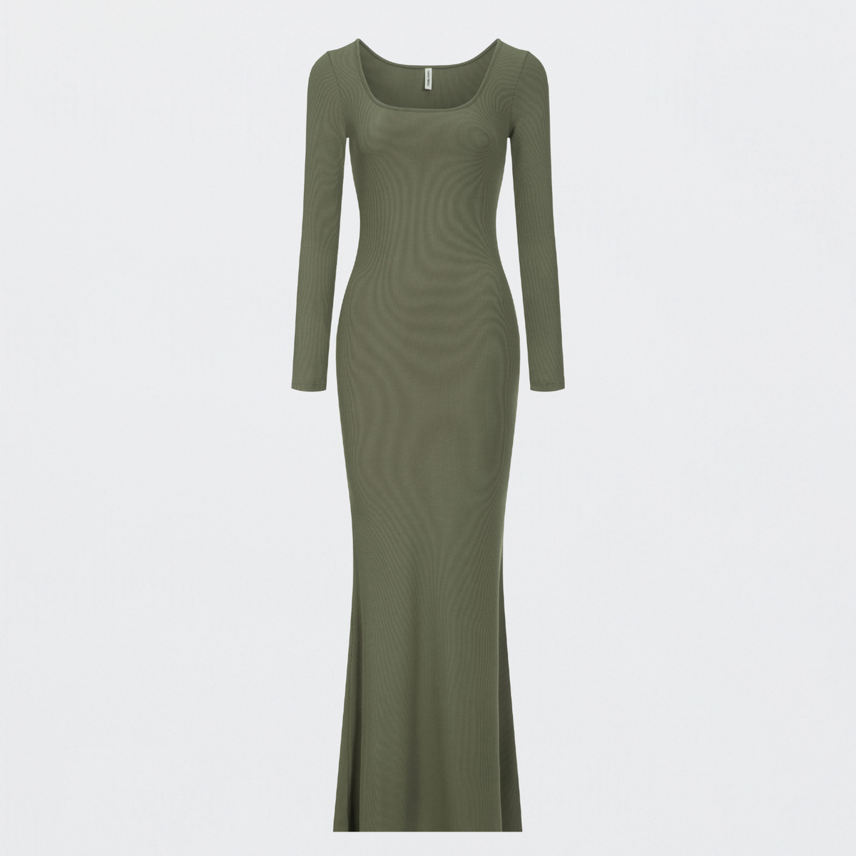 Ribbed Long Sleeve Maxi Dress