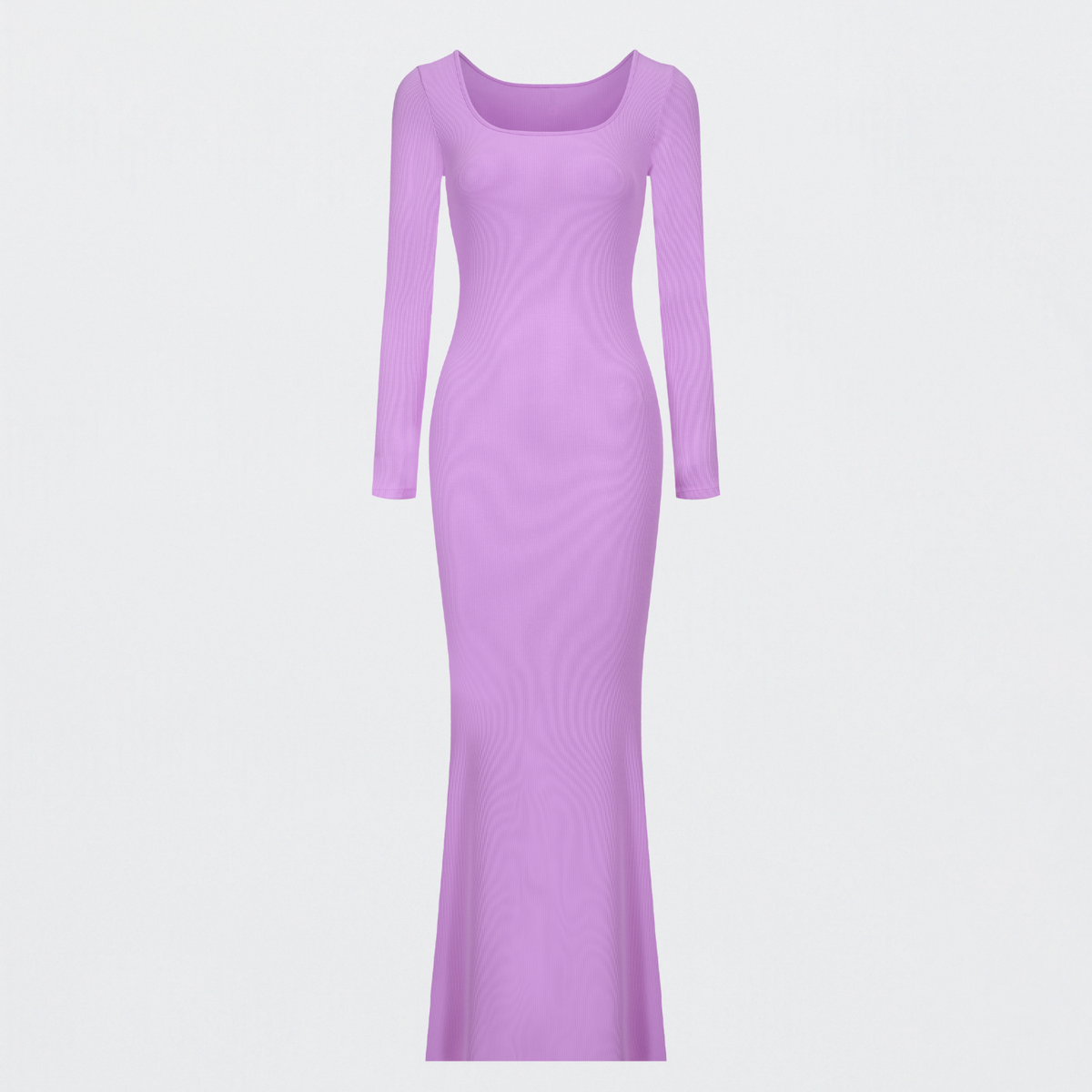 Ribbed Long Sleeve Maxi Dress
