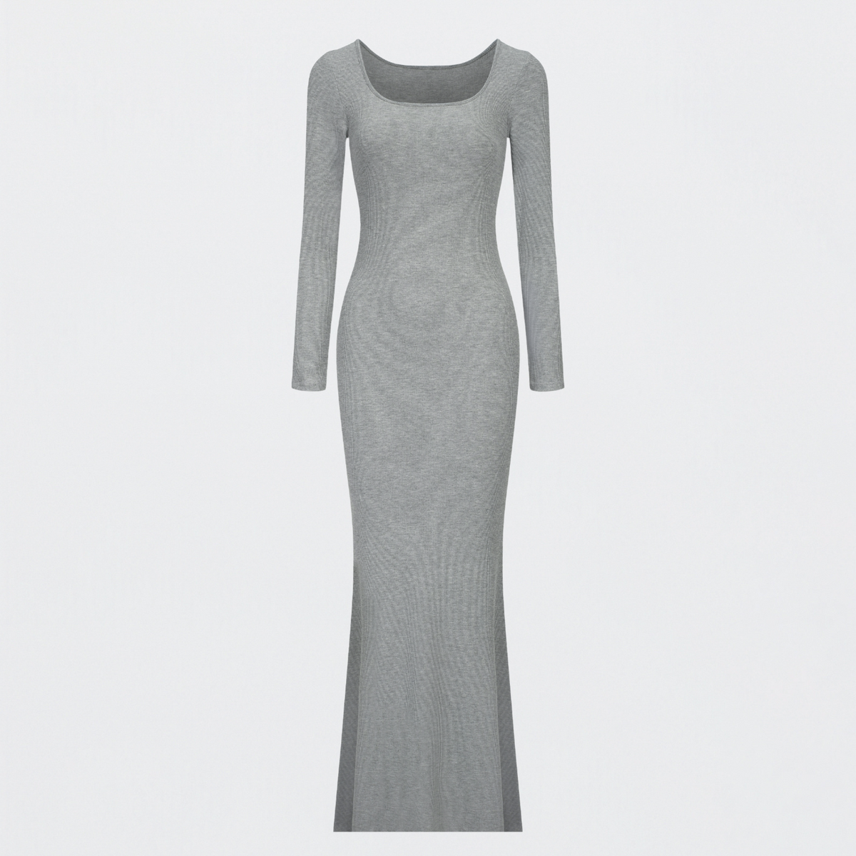 Ribbed Long Sleeve Maxi Dress
