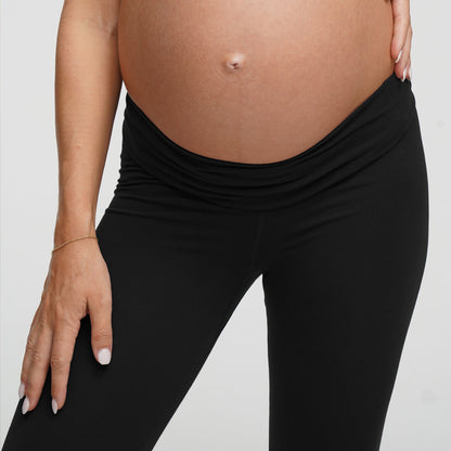 Seamless high-waisted maternity leggings