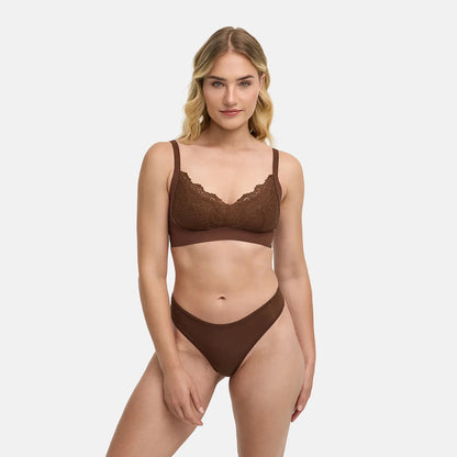 Comfort bra with lace